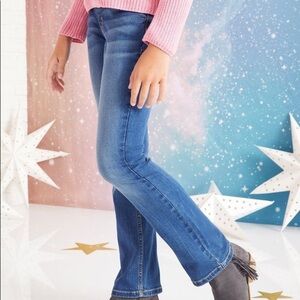 JUSTICE Skinny Jeans/Jeggings With Pockets & Back Swirl Detail Denim Blue Girl 8